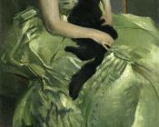 绿色的礼服 - 约翰·怀特·亚历山大